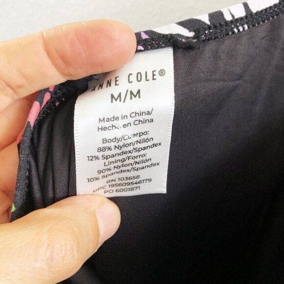 ANNE COLE Twist Front Paisley Swimsuit Size Medium - Picture 8 of 8